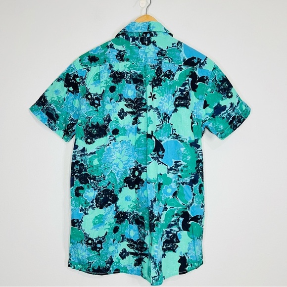 RVCa Green Camo Lightweight Button Up S - Picture 5 of 5